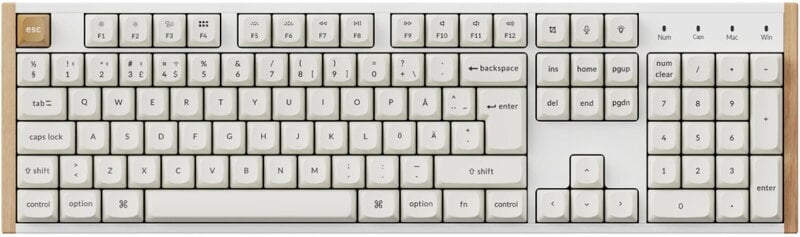 Keychron K10 HE SE Trådlöst Gamingtangentbord - Vit