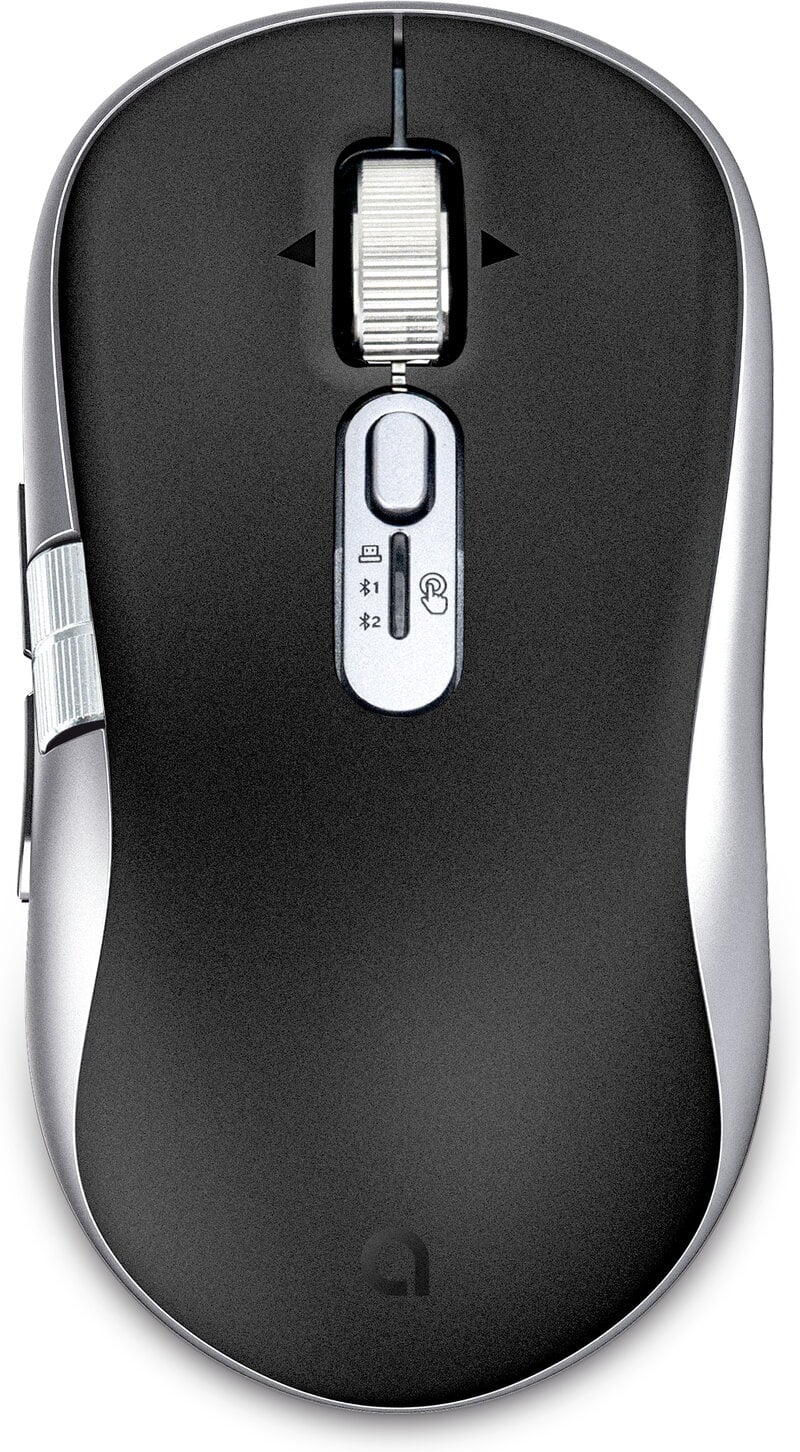 Andersson WSM-2300 Trådlös Mus / 2,4 GHz / Bluetooth / 4800 DPI / 8 Knappar / USB-C - Svart