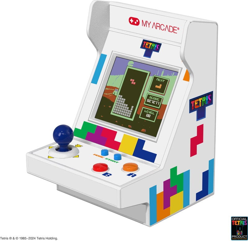 My Arcade TETRIS Pico Player med 100 bonusspel - Vit/Blå
