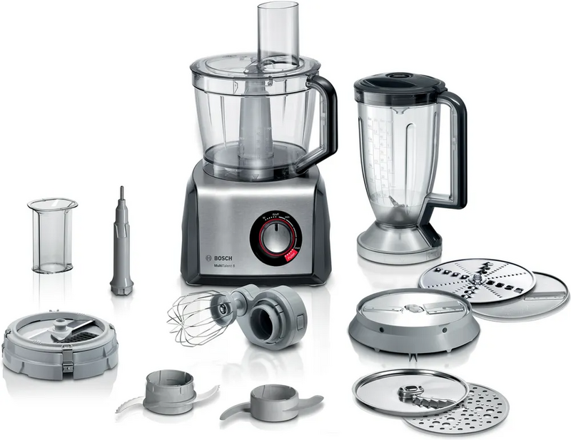 Bosch MultiTalent 8 MC812M865 - Matberedare - 1250 W - borstat stål/svart