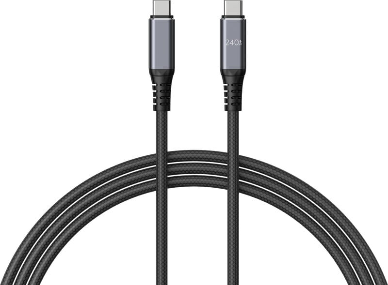 USB4 USB-C-kabel 240W 8K Flätad 3m
