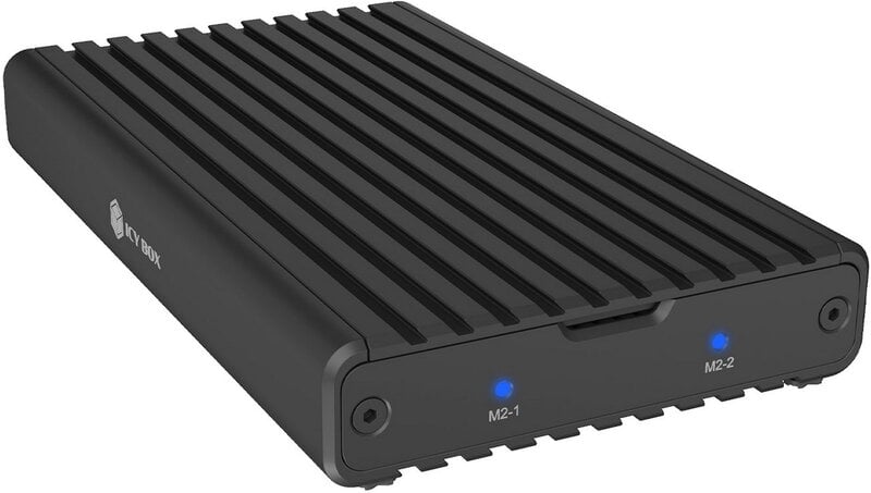 Icy Box 2-fack M.2 PCIe NVMe-kabinett