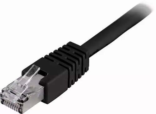 Deltaco FTP Cat6 Nätverkskabel / 3m - Svart